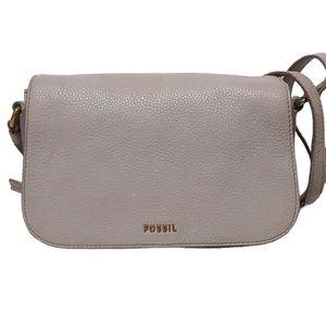 FOSSIL LEATHER CROSSBODY BAG!